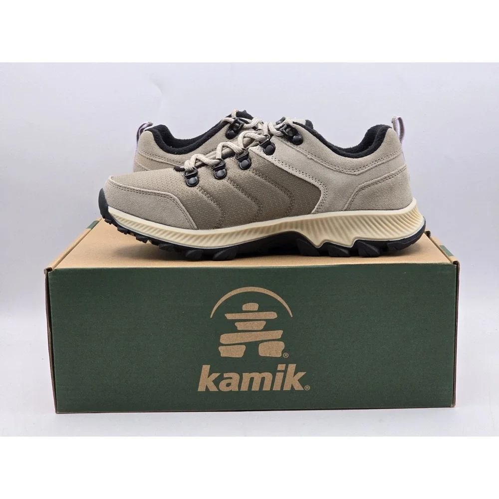 Kamik Women's Terrain Fall Shoes Waterproof -suede Upper - Gray Green - Sz 7 NIB